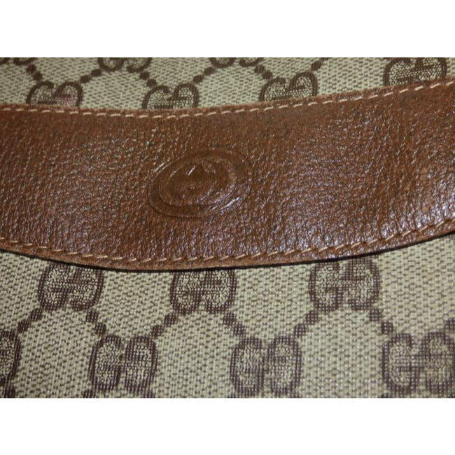 Gucci Gg Supreme Bag Canvasleather Brown Guccissima Print Coated Canvasleather Tote