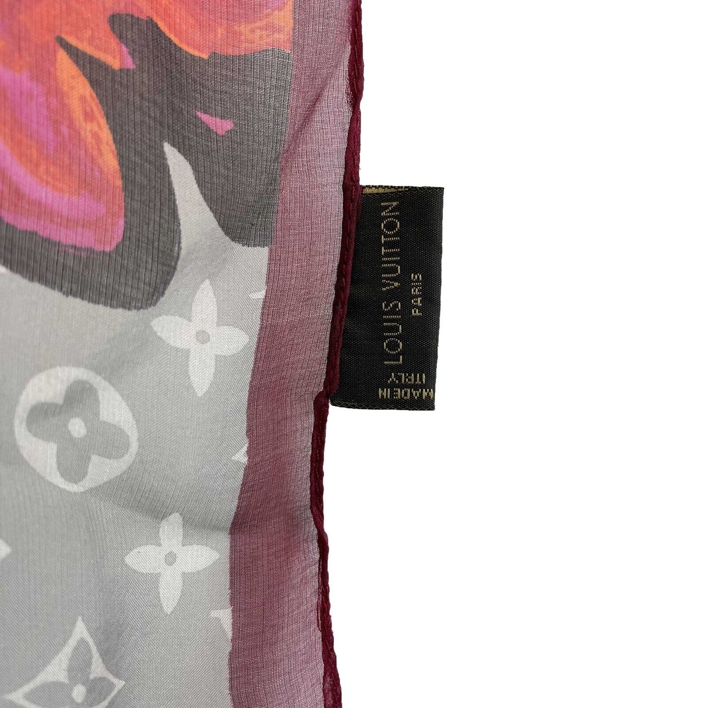 LOUIS VUITTON - Silk Rose Shall - Multicolor XL Scarf