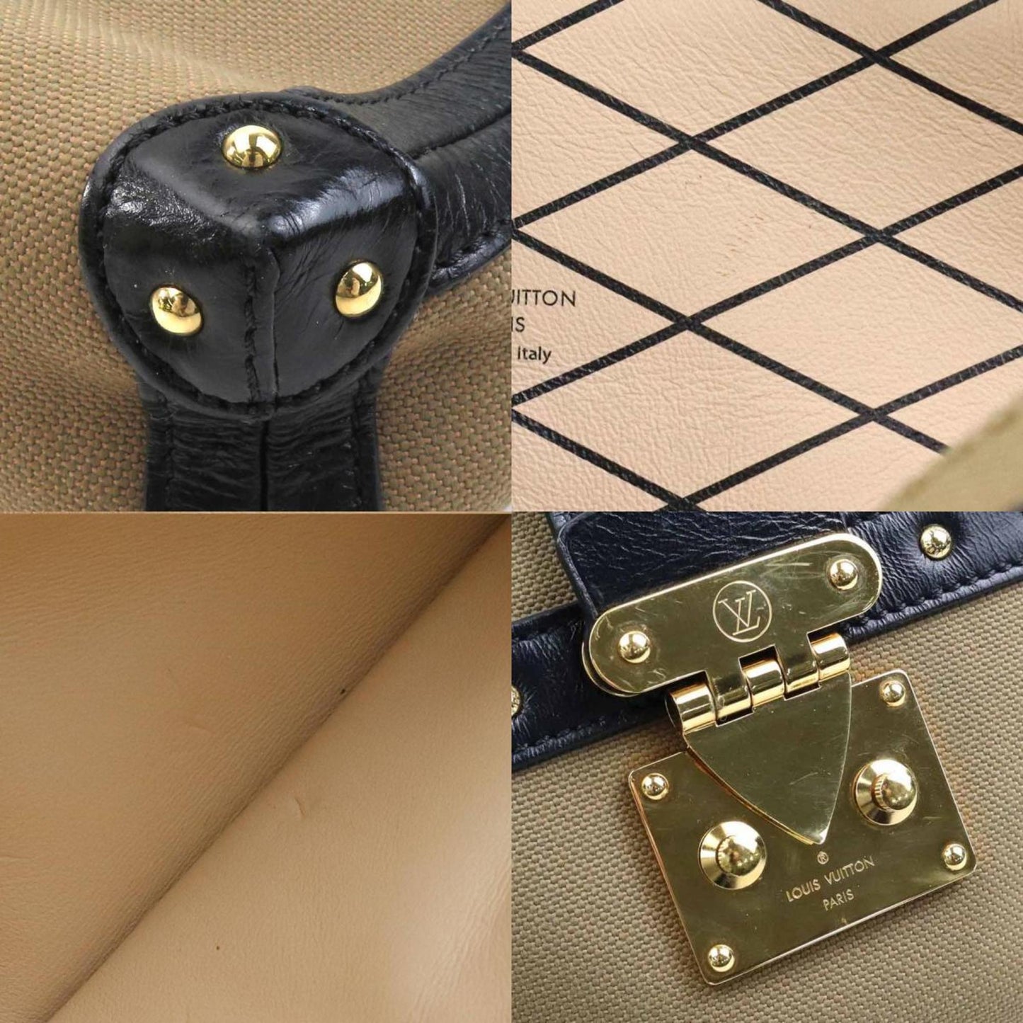 Louis Vuitton   Canvas Leather Shoulder Bag