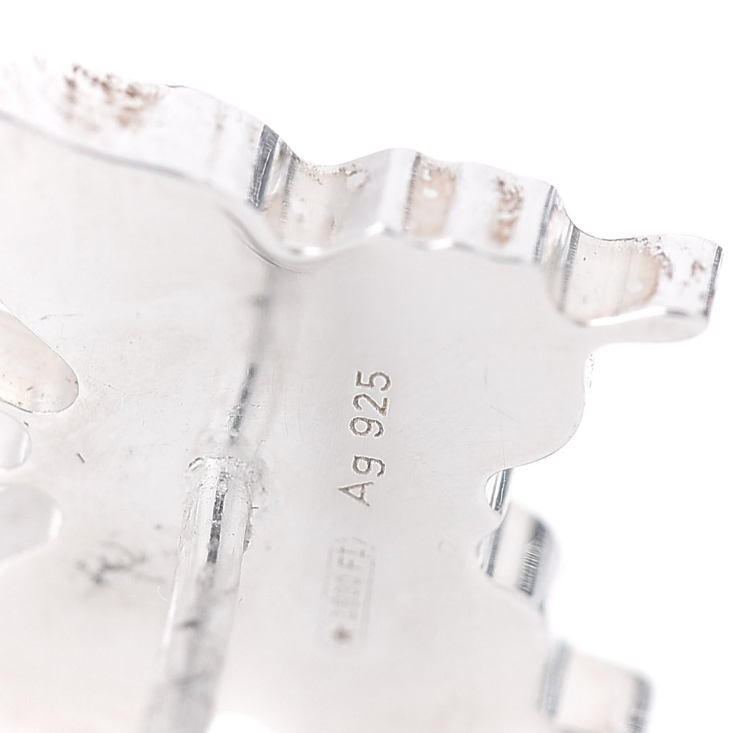 Gucci Logo Butterfly Post Earrings in Sterling Silver