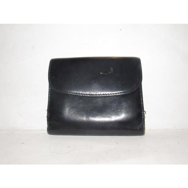 Gucci Navy Leather Exterior With Red Leather Lining And Gold Horseshoe Accent Vintage Walletdesigner