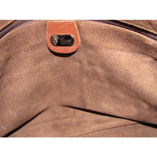 Gucci Shoulder Bag Vintage Pursesdesigner Purses Brown Signature Leather Satchel