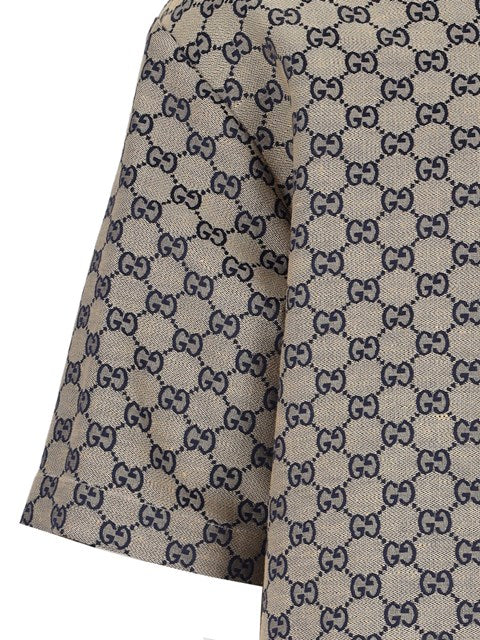 Gucci Men Logo Print Shirt