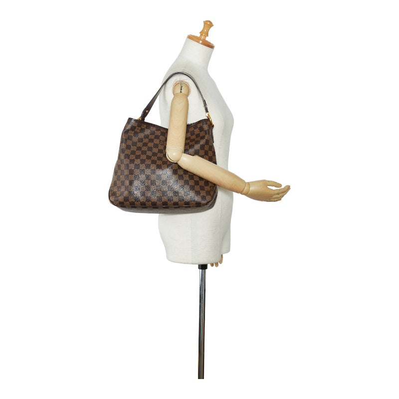 Louis Vuitton Damier Full-PM Shoulder Bag N41459 Brown PVC Leather  Louis Vuitton