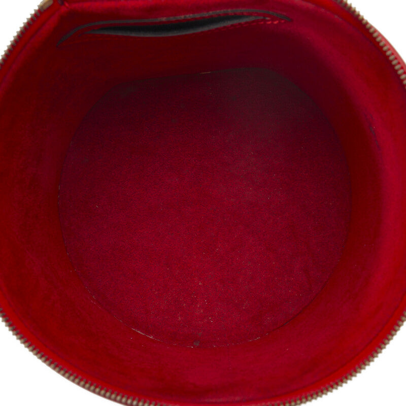 Louis Vuitton Epi Cannes Handbag Vanity Bag M48037 Castilian Red