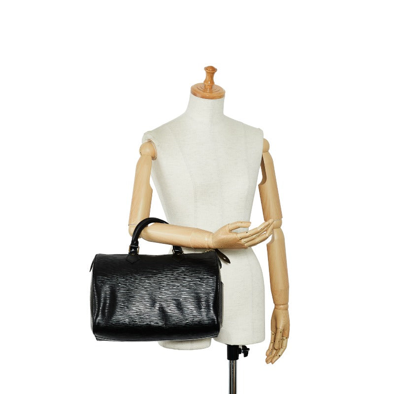 Louis Vuitton Epi Speedy 30 Handbag Boston Bag M59022 Noir Black Leather  Louis Vuitton