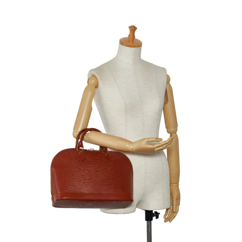 Louis Vuitton Brown Epi Alma Handbag M52143