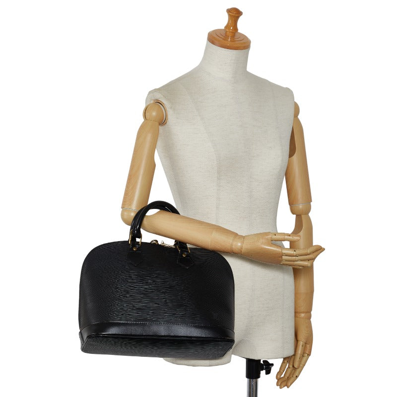 Louis Vuitton Epi Alma Handbag M52142 Noir Black Leather  Louis Vuitton