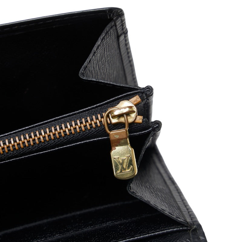 Louis Vuitton Epi Portefeuil Sara Long Wallet M63742 Noir Black