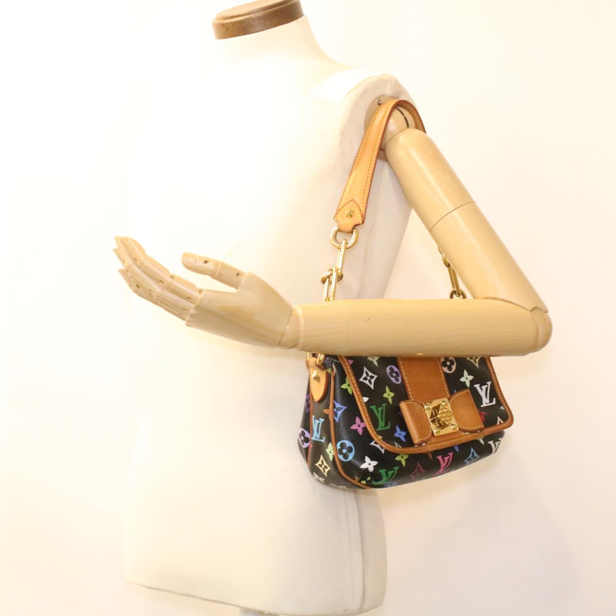 Louis Vuitton Black Canvas Patti shoulder bag