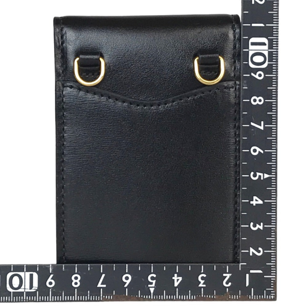 GUCCI Card Case 658617 2149 leather black Cross body