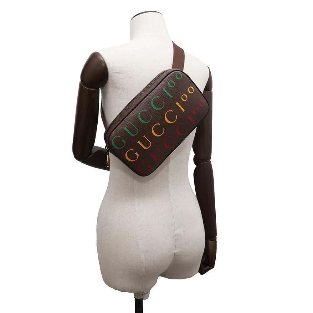 GUCCI Belt bag 100th anniversary limited edition Brown602695 Leather