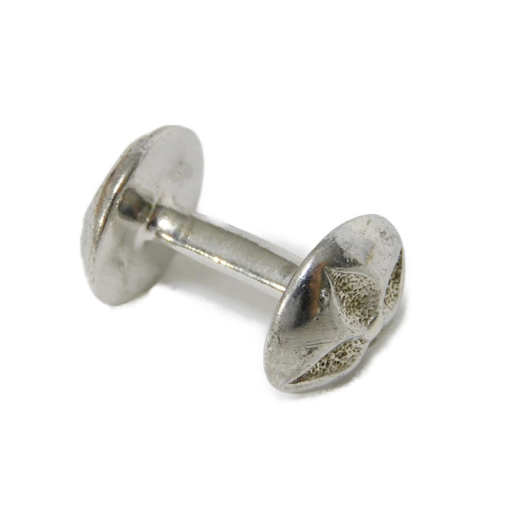 LOUIS VUITTON cuffs M30976 Ag925 Silver Monogram Flower Buton de Manchette motif