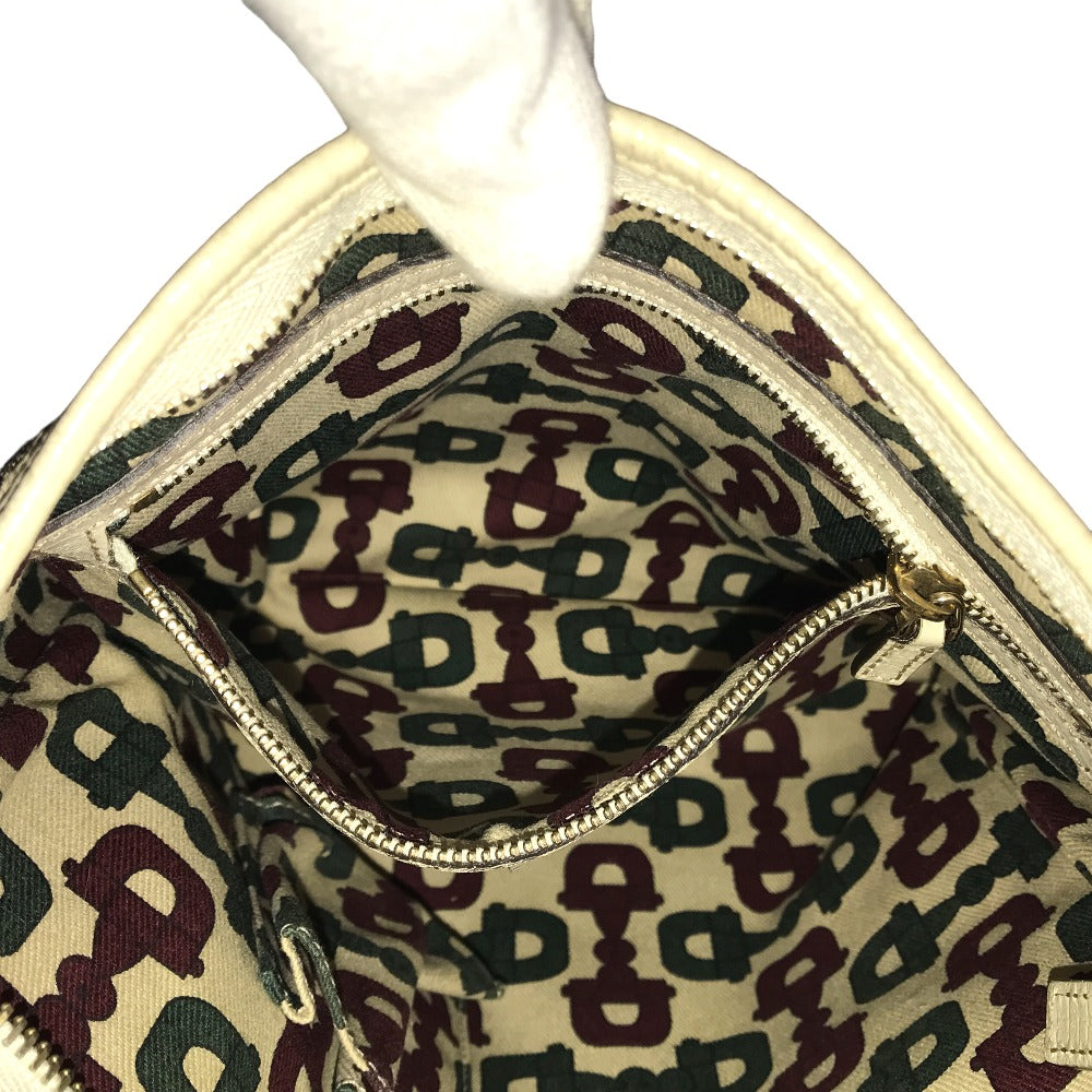 GUCCI Shoulder Bag 144388 001013 GG canvas Beige white Cross body Sherry line Women Used