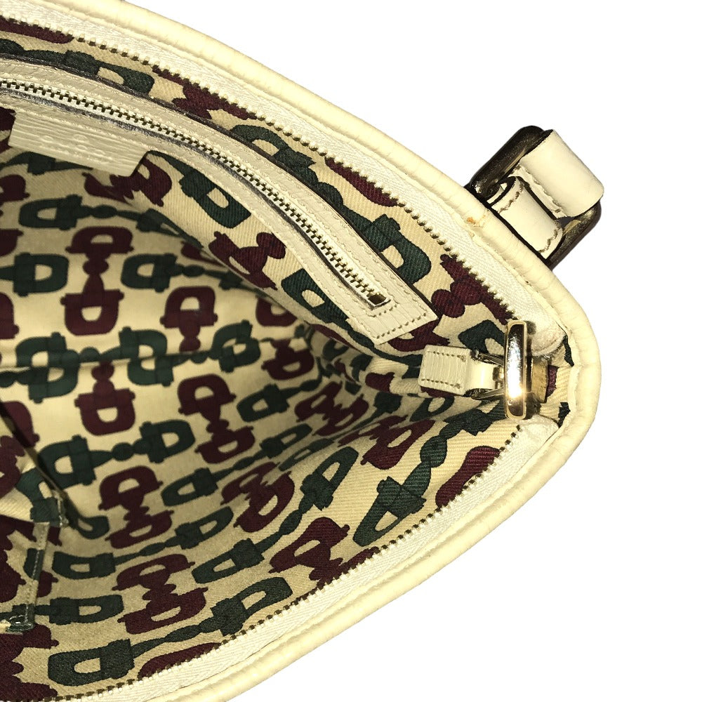GUCCI Shoulder Bag 144388 001013 GG canvas Beige white Cross body Sherry line Women Used
