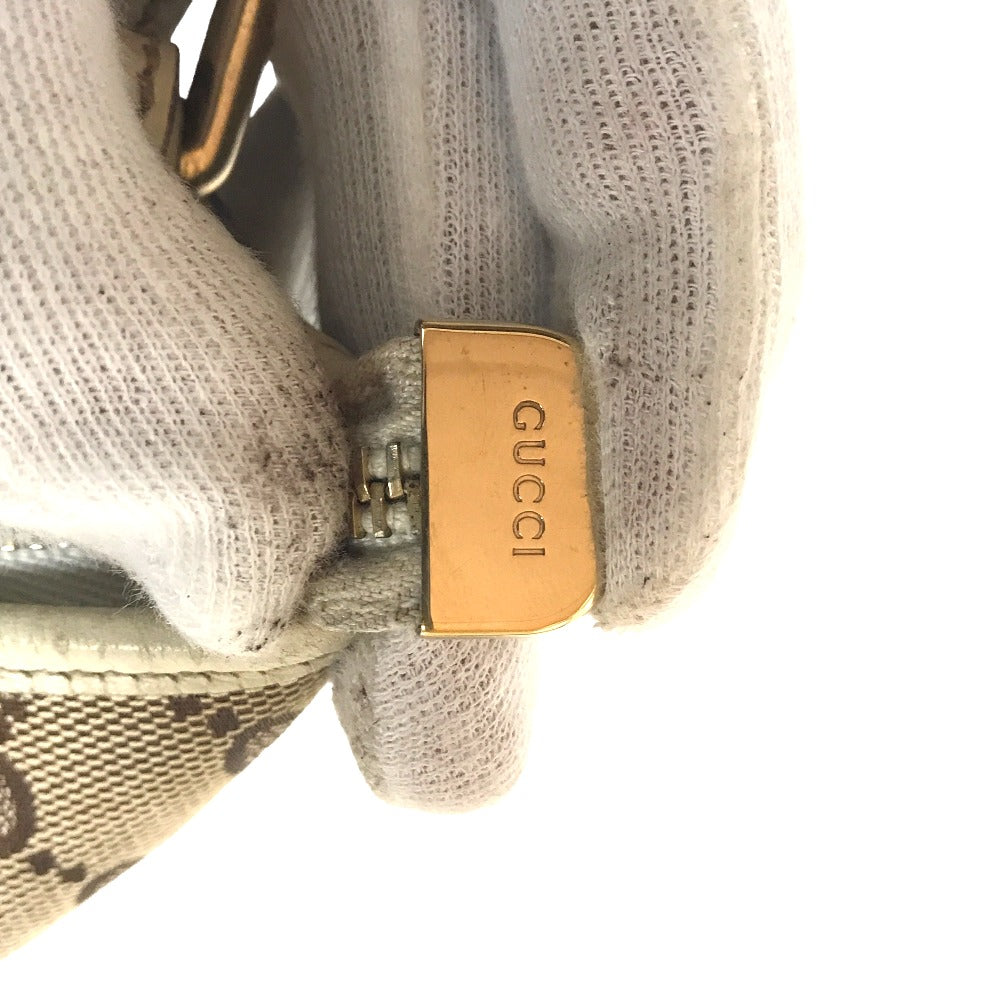 GUCCI Shoulder Bag 144388 001013 GG canvas Beige white Cross body Sherry line Women Used