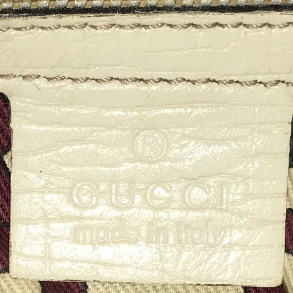 GUCCI Shoulder Bag 144388 001013 GG canvas Beige white Cross body Sherry line Women Used