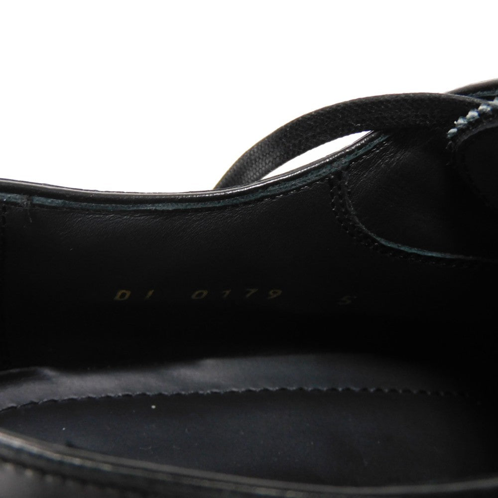 LOUIS VUITTON Dress shoes 1A3PDN Denim canvas x cowhide leather Indigo LV logo Voltaire Rhine Derby 5
