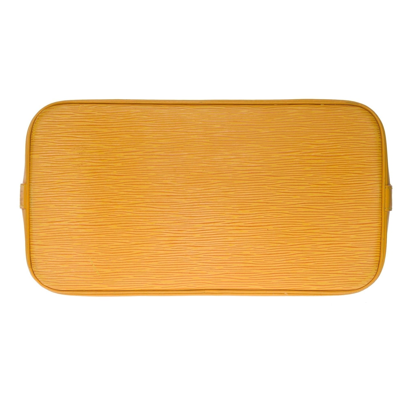 LOUIS VUITTON Alma handbag in Yellow epi leather with gold hardware