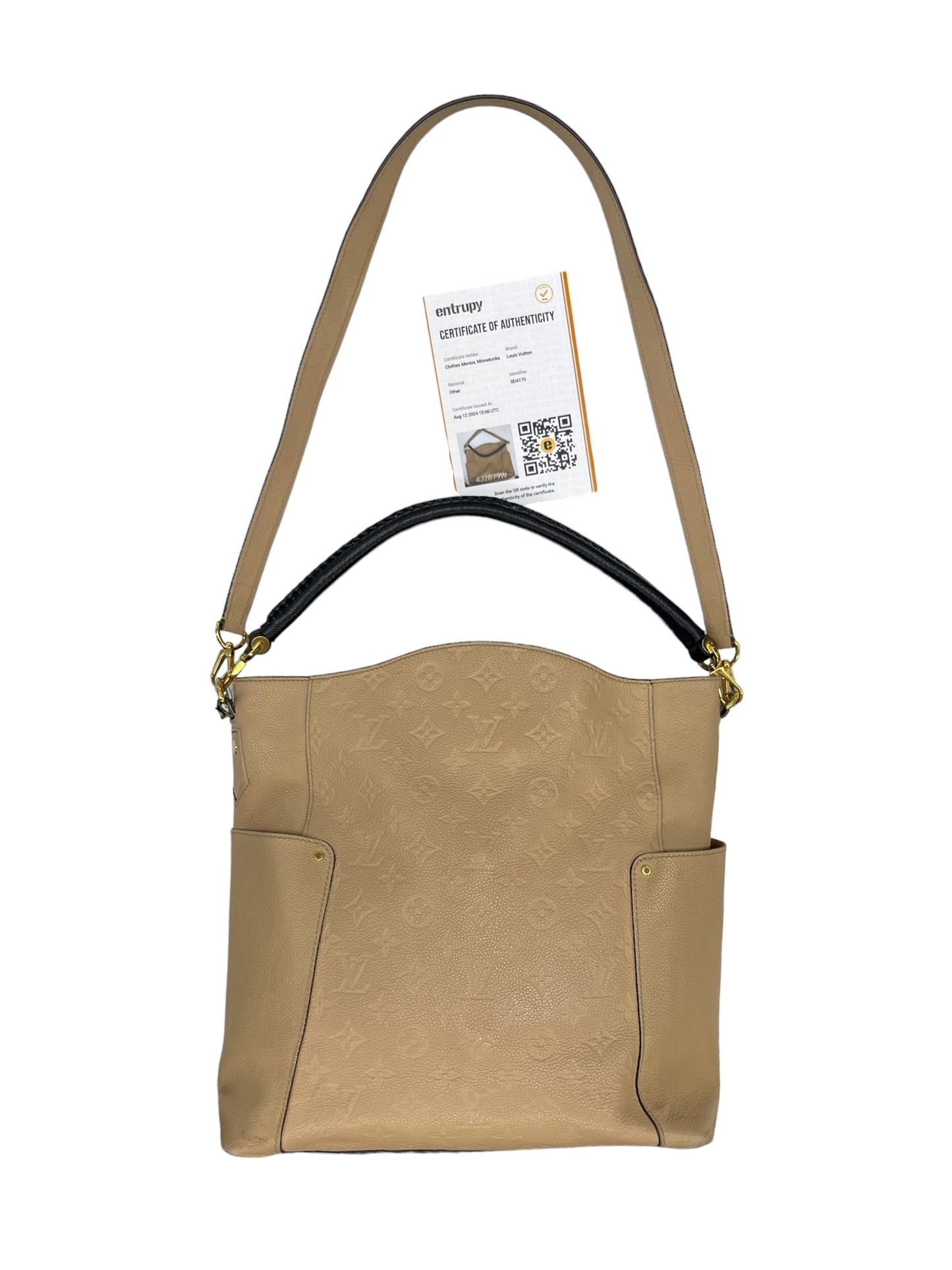 HandBag Luxury Designer By Louis Vuitton, Size: Large