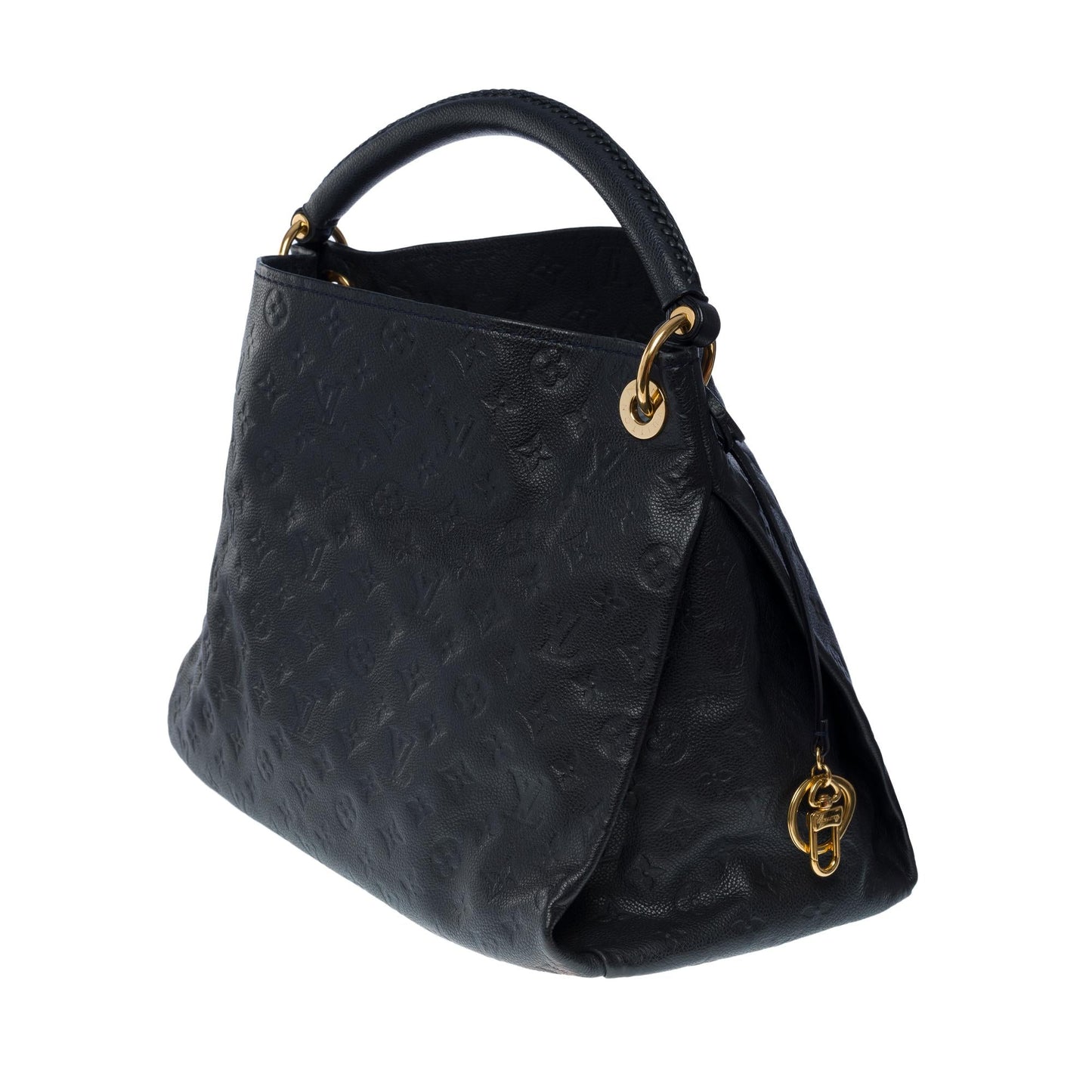 LOUIS VUITTON Artsy MM Hobo bag in dark blue monogram calfskin leather, GHW