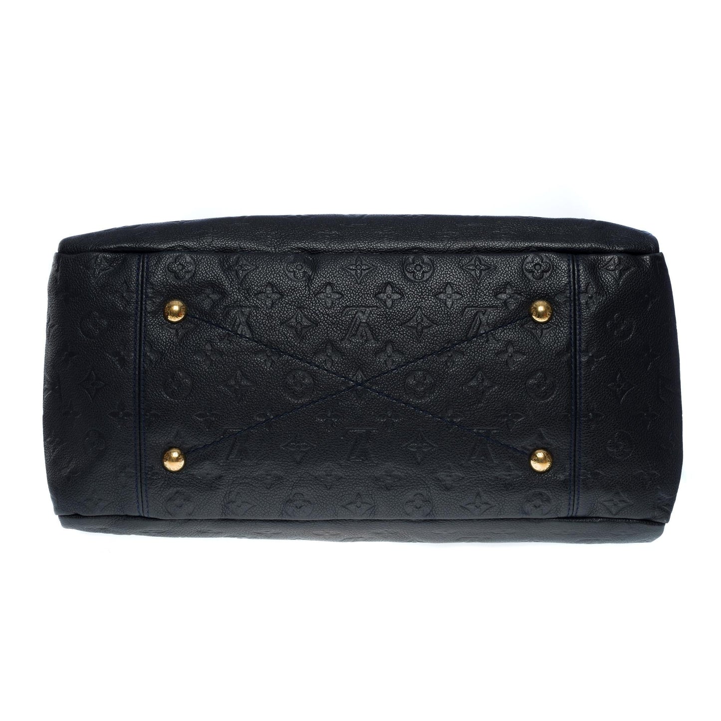 LOUIS VUITTON Artsy MM Hobo bag in dark blue monogram calfskin leather, GHW