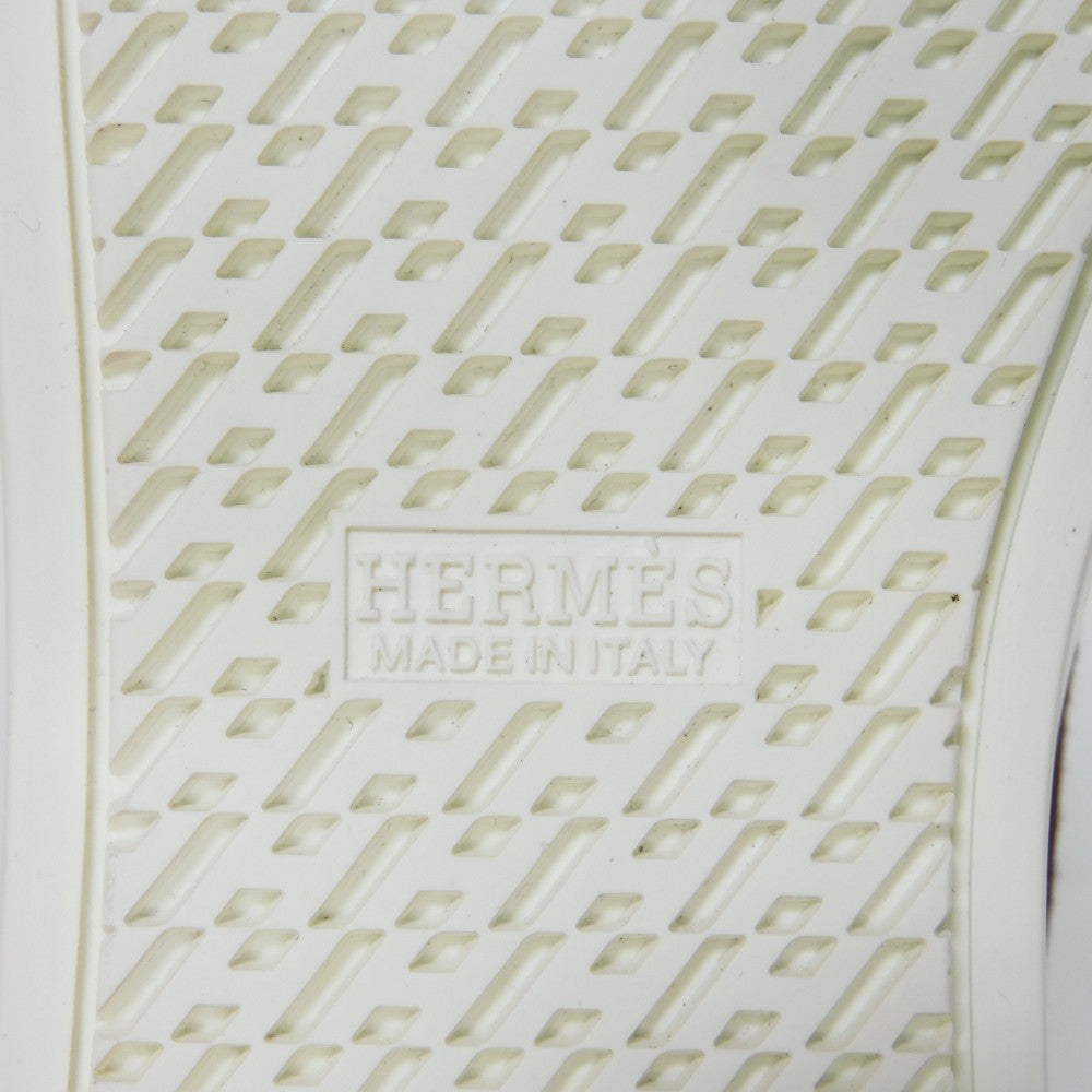 HERMES sneakers suede Bordeaux Bookplate Jimmy 35