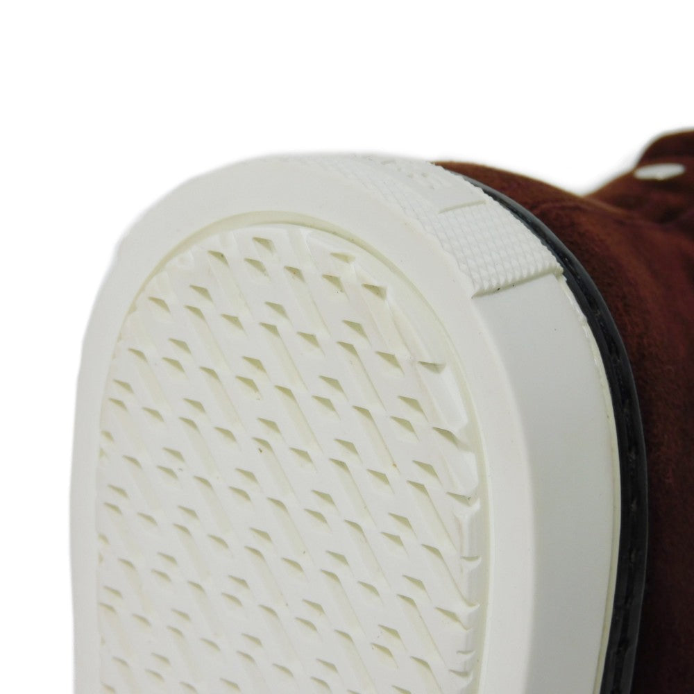 HERMES sneakers suede Bordeaux Bookplate Jimmy 35