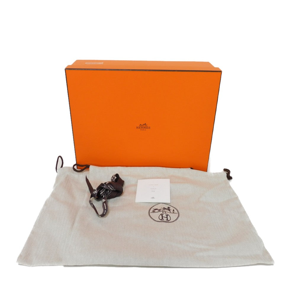 HERMES sneakers suede Bordeaux Bookplate Jimmy 35