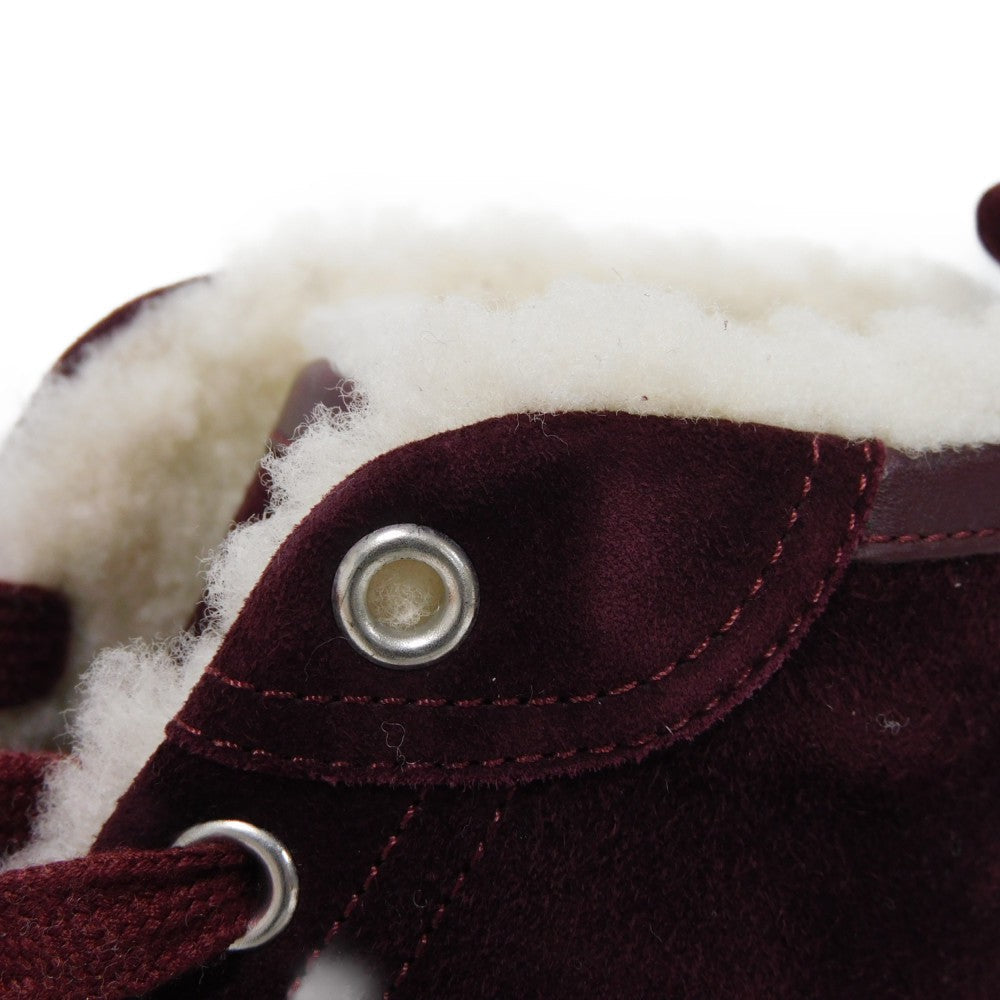 HERMES sneakers suede Bordeaux Bookplate Jimmy 35