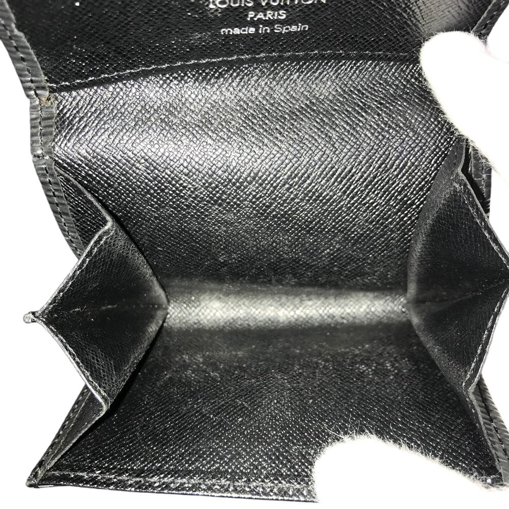 LOUIS VUITTON Coin case  M63412 Epi Leather black Compact wallet Porto Monnaie Simple Coin Purse
