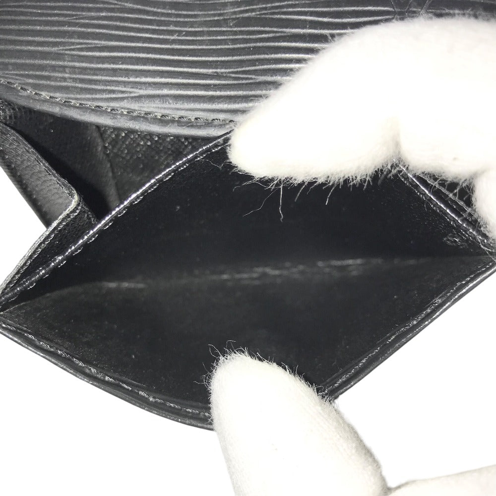 LOUIS VUITTON Coin case  M63412 Epi Leather black Compact wallet Porto Monnaie Simple Coin Purse