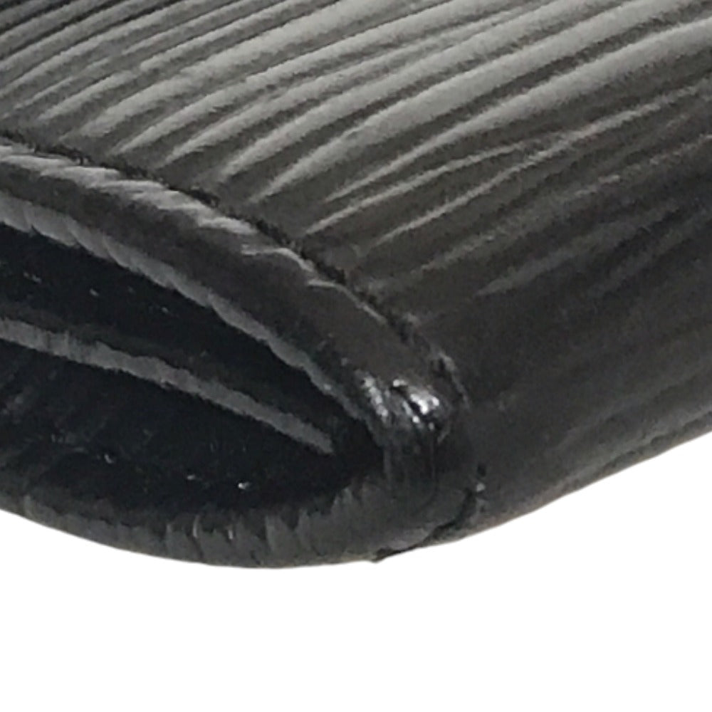 LOUIS VUITTON Coin case  M63412 Epi Leather black Compact wallet Porto Monnaie Simple Coin Purse