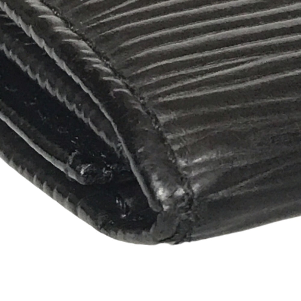 LOUIS VUITTON Coin case  M63412 Epi Leather black Compact wallet Porto Monnaie Simple Coin Purse