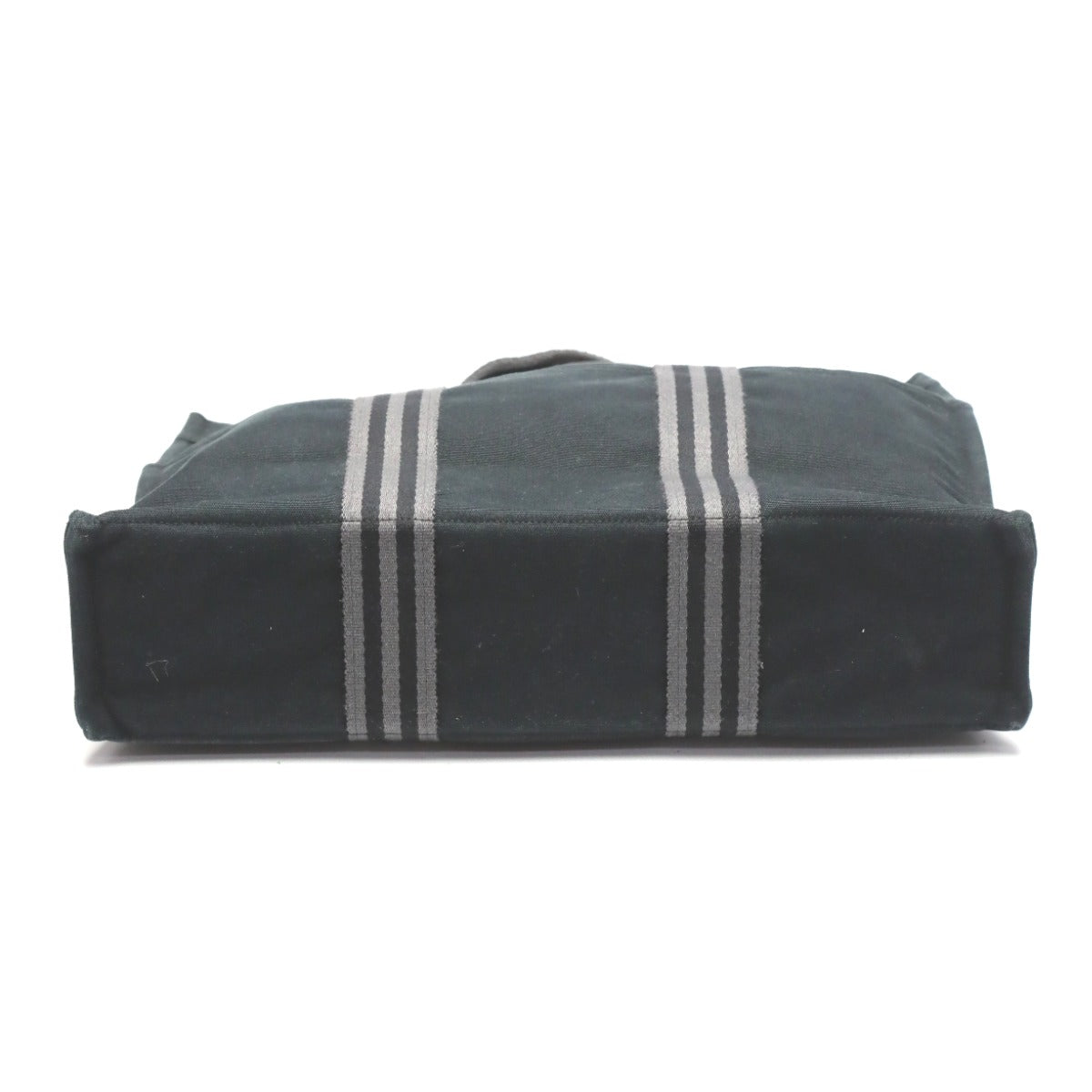 HERMES Tote Bag cotton black Fool ToeMM Her Line