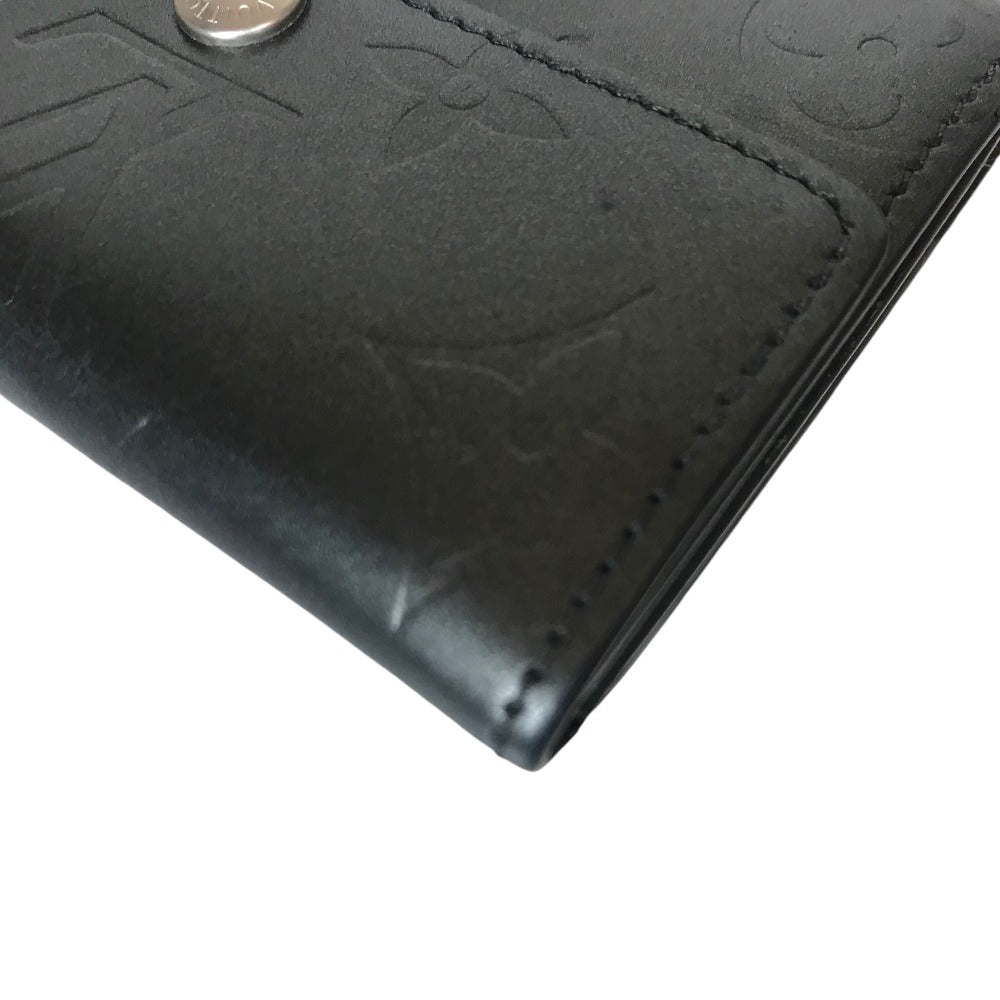 LOUIS VUITTON Coin case M65122 Monogram mat black Compact wallet Noir