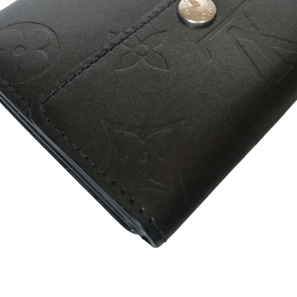 LOUIS VUITTON Coin case M65122 Monogram mat black Compact wallet Noir