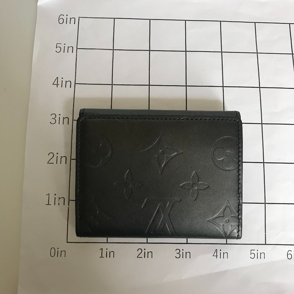 LOUIS VUITTON Coin case M65122 Monogram mat black Compact wallet Noir
