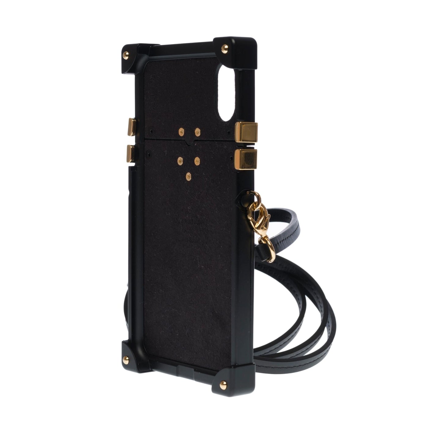 LOUIS VUITTON Beautiful EyeTrunk iPhone X case in brown monogram coated canvas