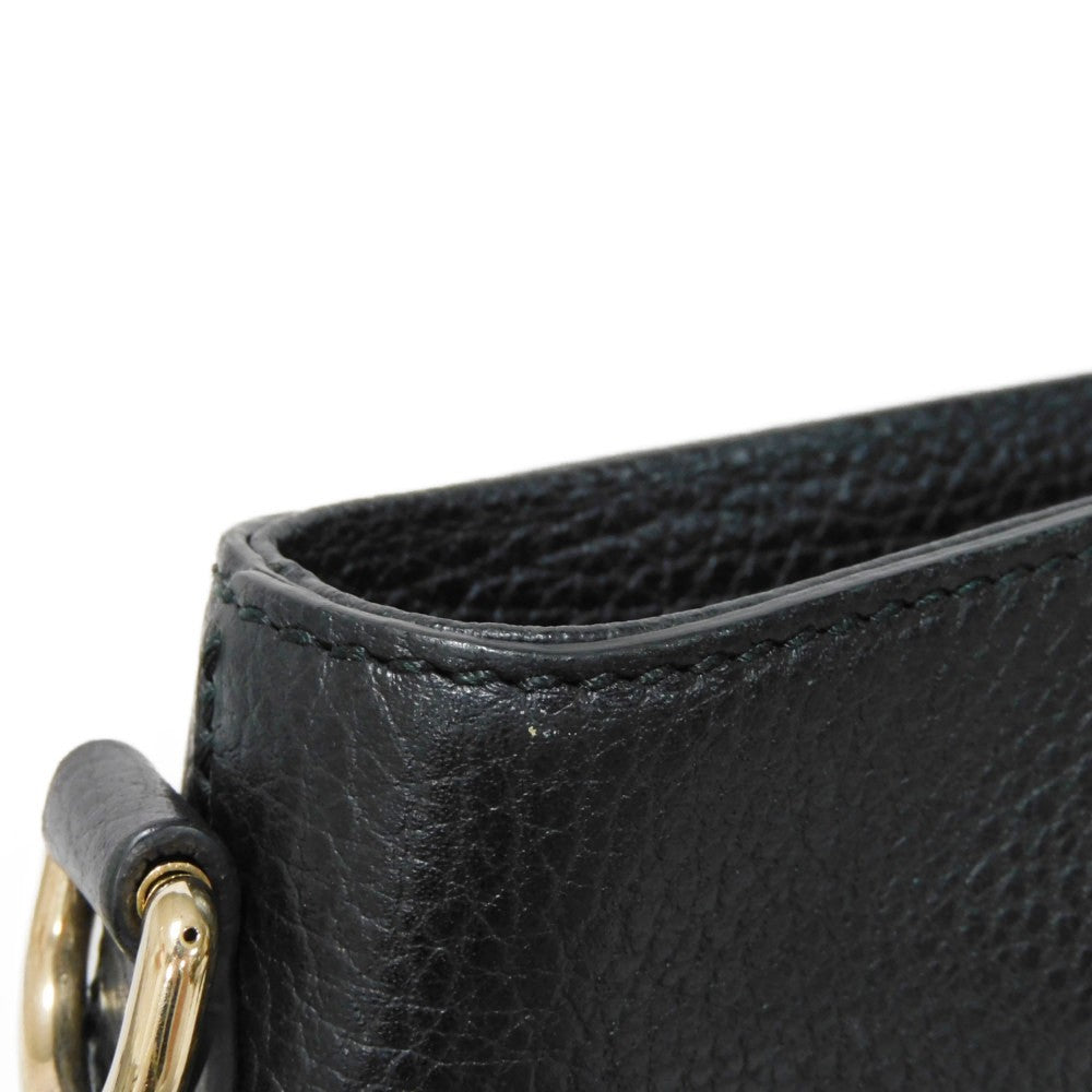 GUCCI Tote Bag 449642 CAO0G 1000 Calf leather (embossed) black Logo embossing Bamboo Tassel Tote