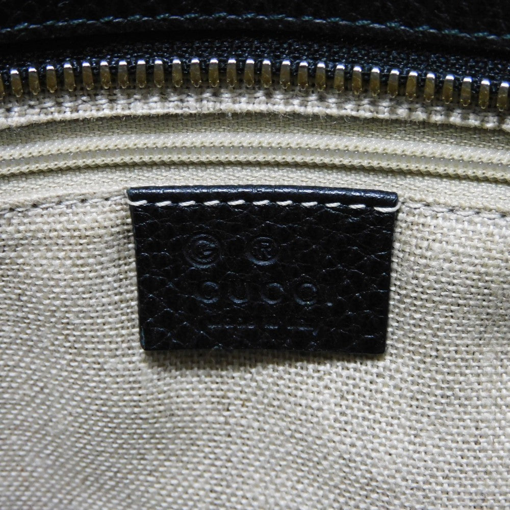 GUCCI Tote Bag 449642 CAO0G 1000 Calf leather (embossed) black Logo embossing Bamboo Tassel Tote