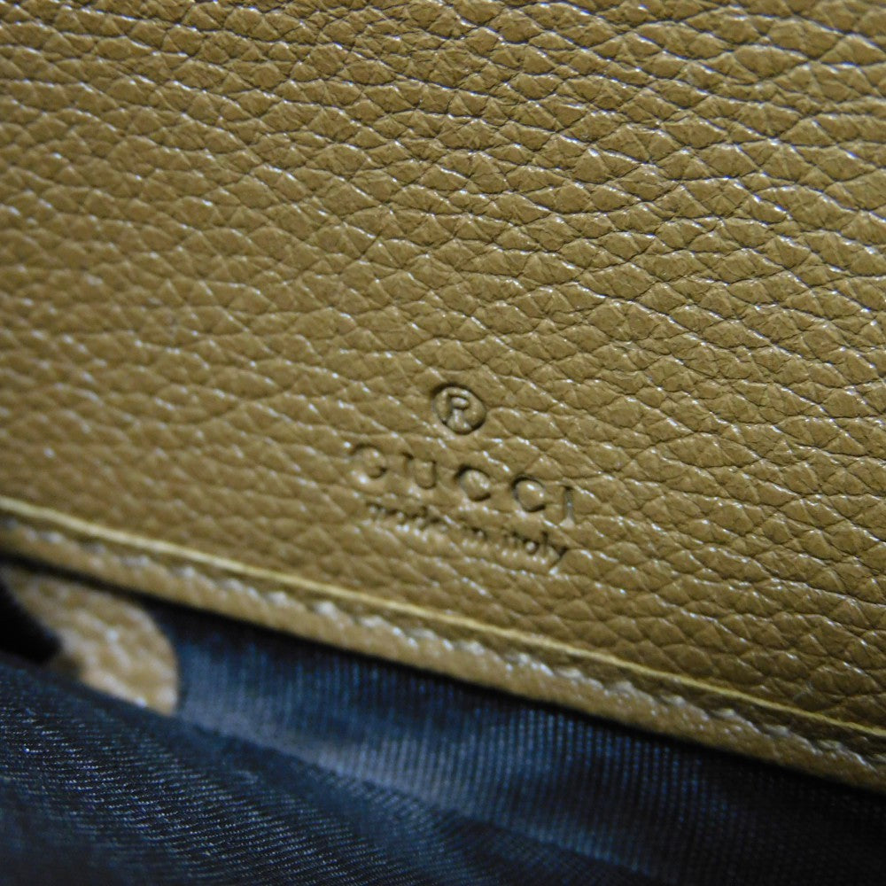 GUCCI Long Wallet Purse 570661 1B90X 2837 Grain leather (embossed) Brown Interlocking g horsebit Zumi Zip Around Wallet