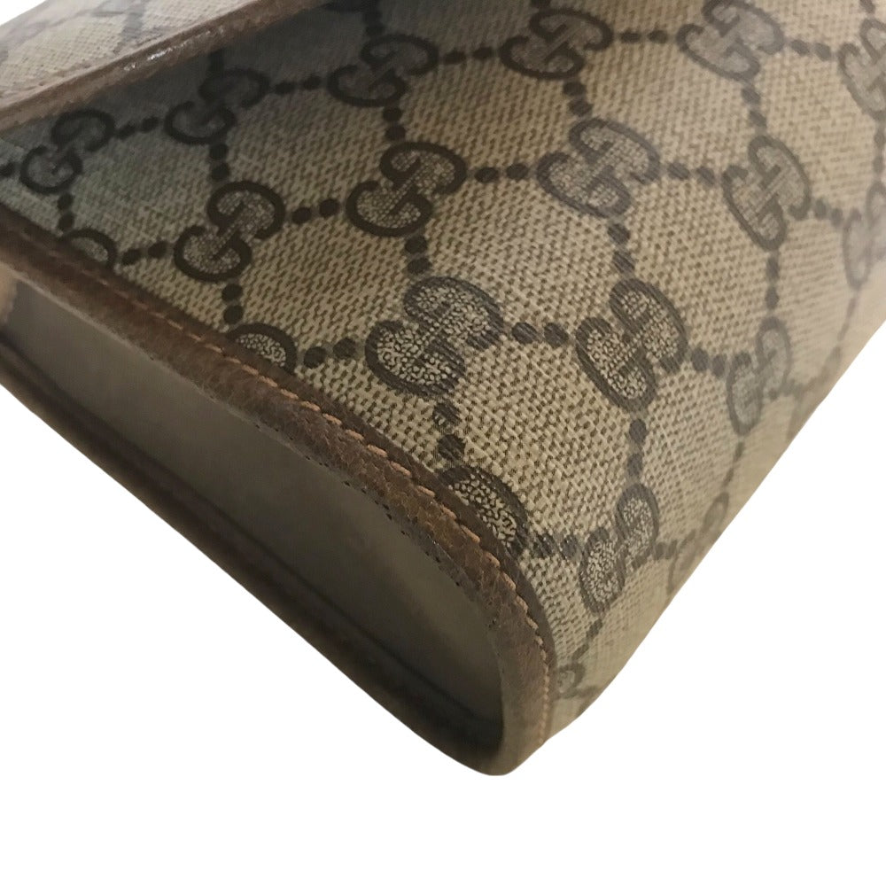 GUCCI Clutch bag 89 01 030 canvas beige business bag GG Old Gucci Shelly
