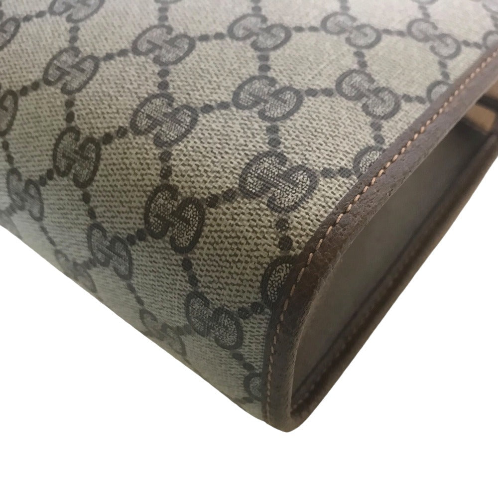 GUCCI Clutch bag 89 01 030 canvas beige business bag GG Old Gucci Shelly