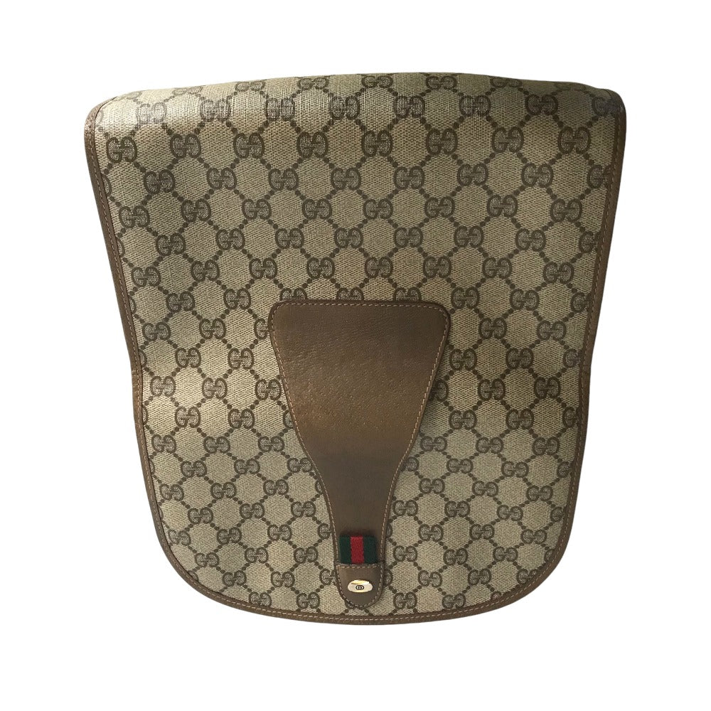 GUCCI Clutch bag 89 01 030 canvas beige business bag GG Old Gucci Shelly