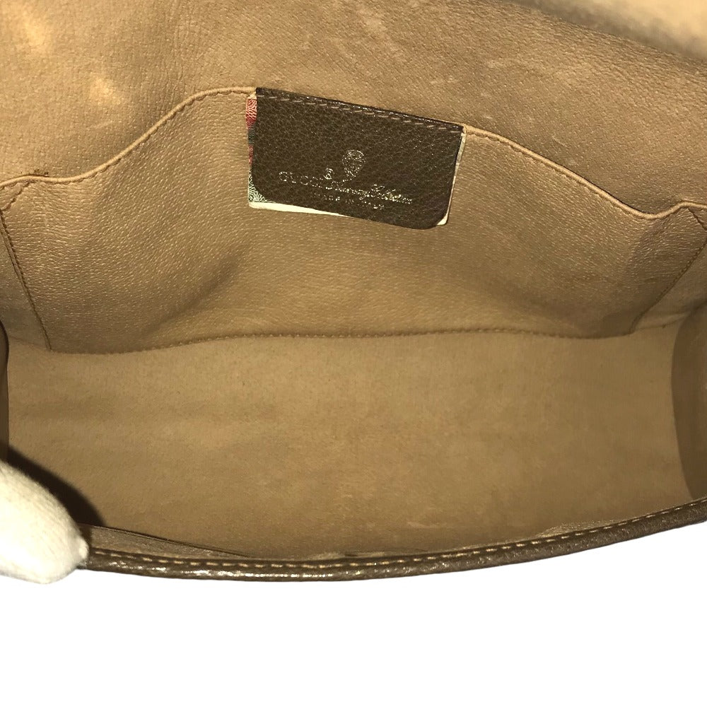 GUCCI Clutch bag 89 01 030 canvas beige business bag GG Old Gucci Shelly