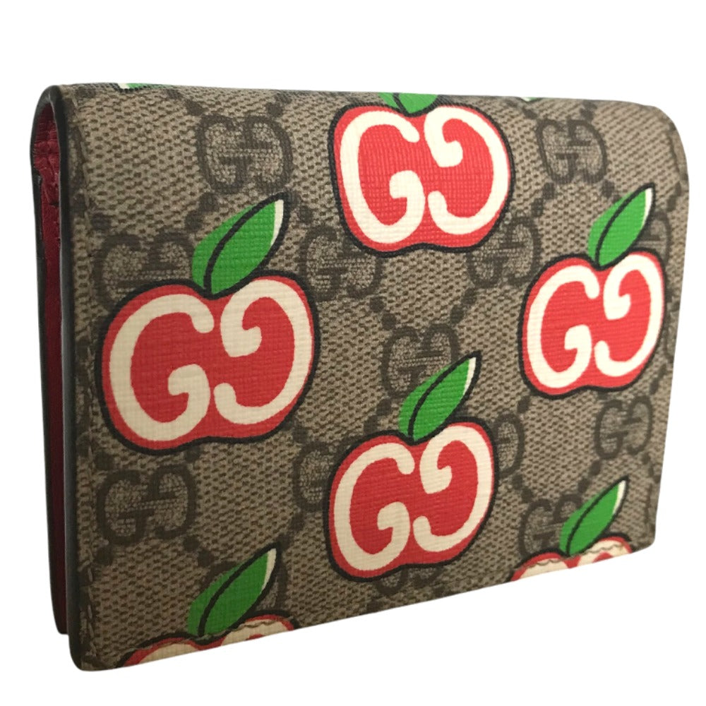 GUCCI Bifold Wallet 624641 2067 GG Supreme Canvas Multi Compact wallet GG Apple