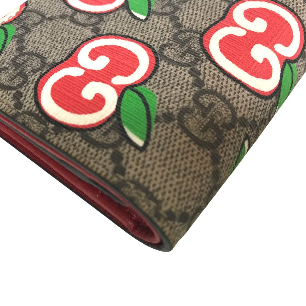 GUCCI Bifold Wallet 624641 2067 GG Supreme Canvas Multi Compact wallet GG Apple