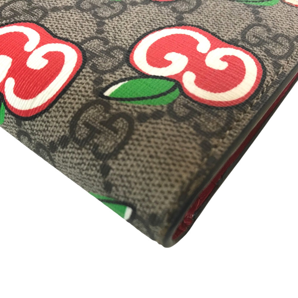 GUCCI Bifold Wallet 624641 2067 GG Supreme Canvas Multi Compact wallet GG Apple