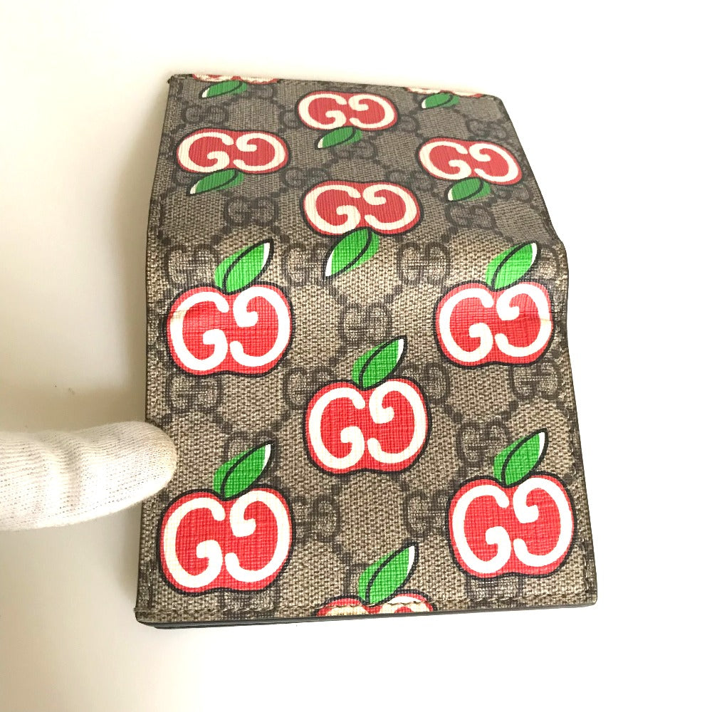 GUCCI Bifold Wallet 624641 2067 GG Supreme Canvas Multi Compact wallet GG Apple